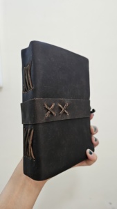 Genuine <b>Leather</b> Soft Cover Journal <b>Notebook</b> Handmade Vintage Writing Diary <b>Refillable</b> Travel <b>Notebook</b> Manufacturer Exporter - Product Image 3