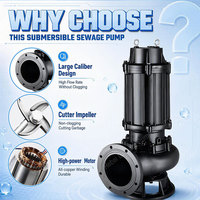 Bomba Sumergible para Aguas Residuales de 4 Pulgadas, 1.5KW, Eje de Acero Inoxidable, Bomba de Vórtice para Drenaje de Edificios, OEM Disponible