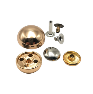 Remache <span class=keywords><strong>de</strong></span> metal plateado y dorado <span class=keywords><strong>de</strong></span> 4 mm a 25 mm, remache <span class=keywords><strong>de</strong></span> cabeza semiesférica tipo hongo - Product Image 1