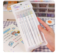 Stylo tampon japonais, marqueur floral double embout, stylo de coloriage mignon pour cartes DIY et journal pour enfants