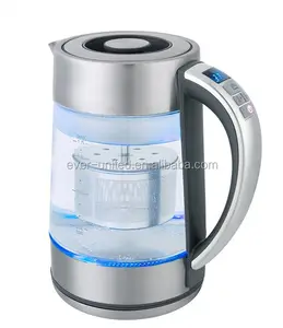 Mutfak aletleri hızlı kaynatın su 1.7L çay sepeti su kazanı kontrol edilebilir sıcaklık akıllı cam su ısıtıcısı elektrikli su ısıtıcısı