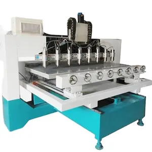 Premium OEM Factories Automatic sofa legs making machine computer control 4 axis 8 spindle rotary cnc router
