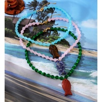 Collier de perles en pierre naturelle Asu, pendentif poisson transparent coloré, bijoux tendance Y2K pour femme, cadeau idéal pour le quotidien et les fêtes