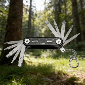 Nouveau Kit d'Outils Multifonctionnel Pliant en Acier Léger et Portable pour Réparation <span class=keywords><strong>de</strong></span> Vélo, Idéal pour le Cyclisme en Extérieur (Modèle 2026) - Product Image 1