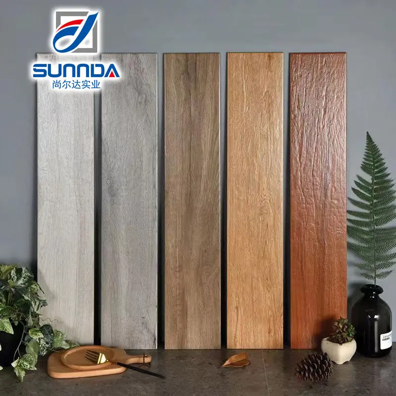 High quality matt surface 150*900mm anti-slip wooden texture wood ceramic floor porcelain tiles for house bedroom kitchen hotel