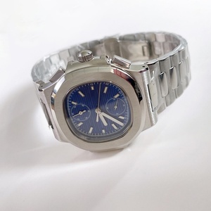 Fabricant de montres ODM OEM, montre pour homme de marque personnalisée haut de gamme, mouvement à quartz 41 mm, bracelet en acier inoxydable, montre de luxe de designer - Product Image 4