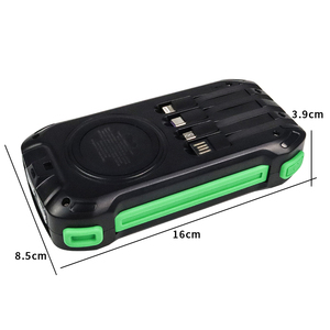 Chargeur solaire étanche 20000mAh 30000mAh, batterie externe portable, lampe torche LED SOS, batterie externe pour situations d'urgence en extérieur - Product Image 3