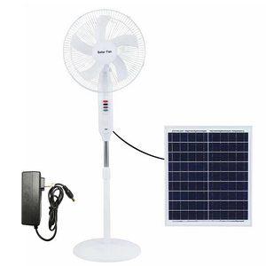 16-Inch <b>Stand</b> Fan Flour Fan Multifunction Lithium Battery Rechargeable Solar Fan With Solar <b>Night</b> Light LED Bulb HRX-198F Solar - Product Image 5
