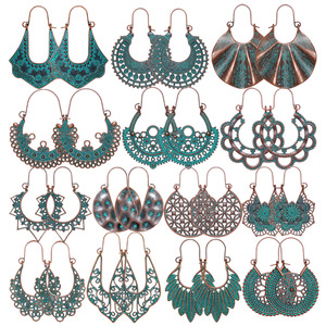 Pendientes colgantes de aleación bohemia para mujer, chapados en bronce antiguo, con diseño floral, joyería de moda, accesorio de estilo bohemio - Product Image 5
