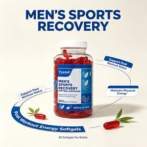 Men's Sports Recovery Softgel Capsules 800mg 60pcs Support Post Workout Status Maintain Physical Energy Private Label OEM - Product Image 2