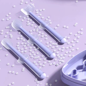 Kit Spazzolino per Bambini a 3 Lati in Silicone 100% Alimentare, Pieghevole, Ecologico, Naturale e Salutare, con Spazzola per Lingua e Pulizia dei Denti - Product Image 3