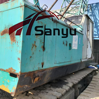 Grue sur chenilles d'occasion de marque japonaise, 50 tonnes, modèle LS-118RH-5, avec moteur, boîte de vitesses et pompe