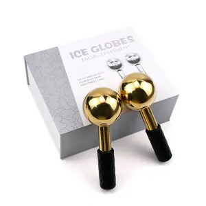 Ice Wave Ball Beauty Ice Compress Ice Therapy Face Massage Stick Stainless Steel Beauty Ball