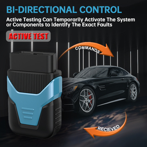 Sản phẩm mới 2024 humzor Z100 ưu tú đầy đủ hệ thống xe công cụ chẩn đoán hai chiều kiểm tra bluetooth phổ OBD2 máy quét - Product Image 5