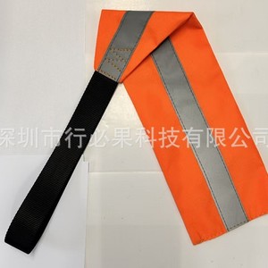 Bandera reflectante de alta visibilidad naranja para embarcaciones con correa negra para seguridad en kayak, material de PVC - Product Image 1