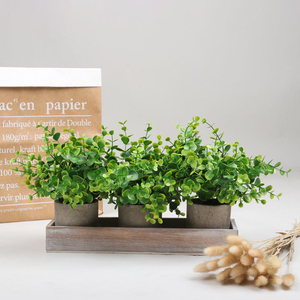 Planta Artificial Cilíndrica con Simulación de Pulpa - Follaje Realista para Escritorio con Maceta de Textura Natural - Product Image 6