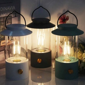 <span class=keywords><strong>Lampe</strong></span> de camping LED de type C vintage blanche avec crochet portable, source lumineuse réglable, <span class=keywords><strong>lampe</strong></span> rechargeable pour le camping - Product Image 4