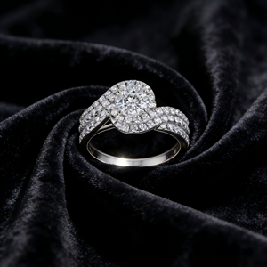 <b>Thick</b> 18K White Gold Plated Trending Jewelry Infinity <b>Ring</b> 925 Silver Sterling Engagement&Wedding <b>Rings</b> for Women - Product Image 5