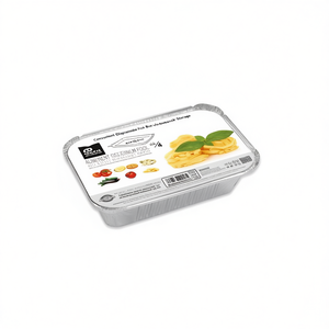 Convenient Disposable 14.5x12x4 cm Aluminum Foil <b>Box</b> Rectangle Shape with Foil Lid for <b>Takeaway</b> <b>Food</b> Storage - Product Image 3