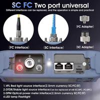 NK4000D NK4000T FTTH Optic Fiber Active Line Live Testing 12 Functions 28DB 26DB 80KM MINI OTDR