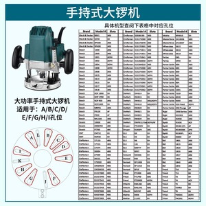 Wood Router Circular Hole Punching Machine Universal Model Red Multifunctional Edge Trimmer 110 V - Product Image 2
