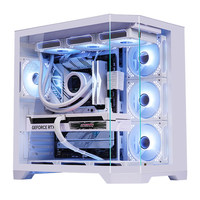 Computer Case Factory ATX Gaming Mid Tower RGB Custom PC Case with Aluminum Alloy Side Panel Window-Stock