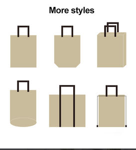 ถุงผ้านุ่มพร้อมหูจับถุงผ้าฝ้ายธรรมชาติพิมพ์ลาย - Product Image 4