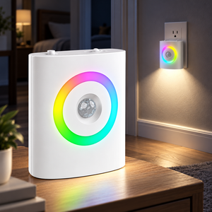 Luz Nocturna LED con Sensor de Movimiento, Enchufable, con Sensor de Luz, Regulable, para Dormitorio, Pasillo, Escaleras, Baño - Product Image 1