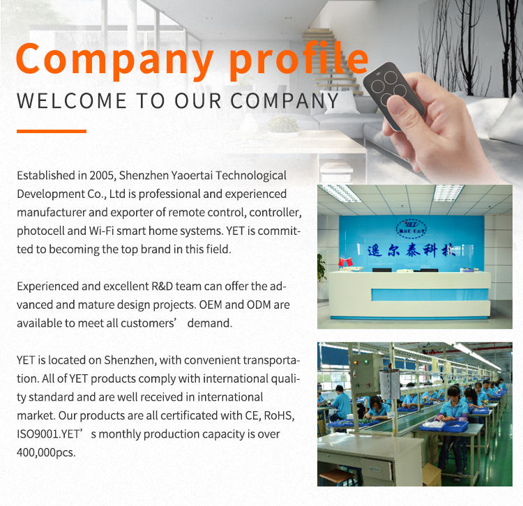 Universal Garagentor Fernbedienung 2er Set - 433 MHz Klon-Fernbedienung Mit 4 Tasten