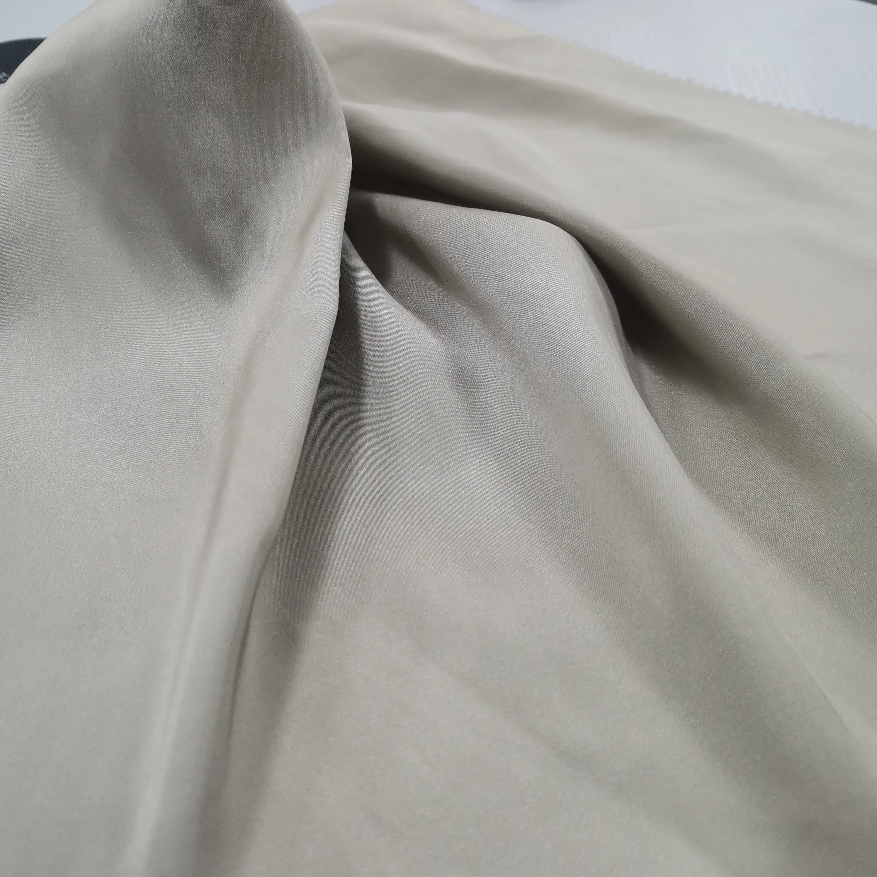 acetic rayon fabric plain dyed imitate silk mercerizing fabric for women's dresses