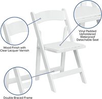 Chaise pliante blanche en gros, empilable, pour extérieur, intérieur, mariage, banquet, événement