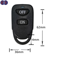 Fournisseur de confiance Apprentissage RF sans fil à 2 canaux EV1527 Télécommande 433MHz 315MHz pour le contrôle d'accès au système d'alarme domestique intelligent