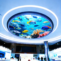 Panneau publicitaire LED numérique rond P2.5, simple ou double face, écran LED intérieur/extérieur, écran vidéo LED circulaire