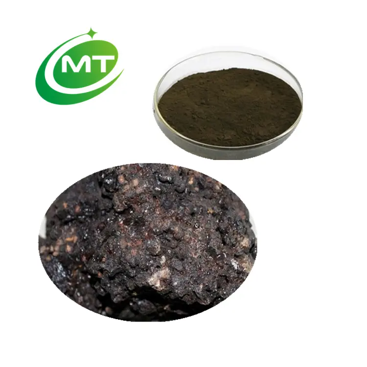 चीन आपूर्तिकर्ता प्राकृतिक उच्च-गुणवत्ता और कार्बनिक शिलाजीत निकालने Asphaltum punjabianum 10: 1 fulvic एसिड कोषेर हलाल