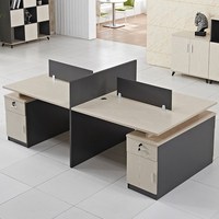 Meubles de bureau modernes, cloisons en aluminium usagé, cloisons de séparation, poste de travail en cubique pour bureau