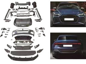 Kit de carrosserie plus large pour <span class=keywords><strong>A6</strong></span> 2015y à RS7 2023y, matériau PP, pare-chocs avant, pare-chocs arrière, jupe latérale, calandre, capot, pièces de carrosserie large - Product Image 6