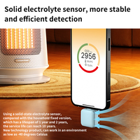 Moniteur de CO2 portable pour la maison et le bureau-cadeau de taille mini pour prévenir les vertiges et la somnolence de l'accumulation de CO2 en hiver