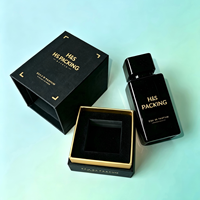 Boîte de parfum de luxe avec logo personnalisé Heaven and Earth, boîte en carton rigide avec estampage à chaud en or, emballage cosmétique en papier rigide