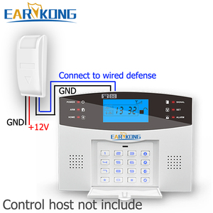 Cho GSM hệ thống báo động <span class=keywords><strong>mini</strong></span> Nhà Thông Minh Chống Trộm Báo động PIR cơ thể con người phát hiện chuyển động 12V Có Dây cảm biến hồng ngoại - Product Image 2