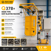 Machine de sablage à chaîne de type crochet CE Q37 Sa2.5 800kg PLC pour détartrage de jantes en aluminium, moyeux et blocs moteur |   Yufei