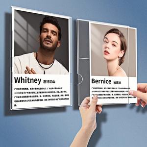 Porte-affiche mural en acrylique avec ruban adhésif mural suspendu flottant porte-affiche en acrylique pour cadre photo photo - Product Image 1