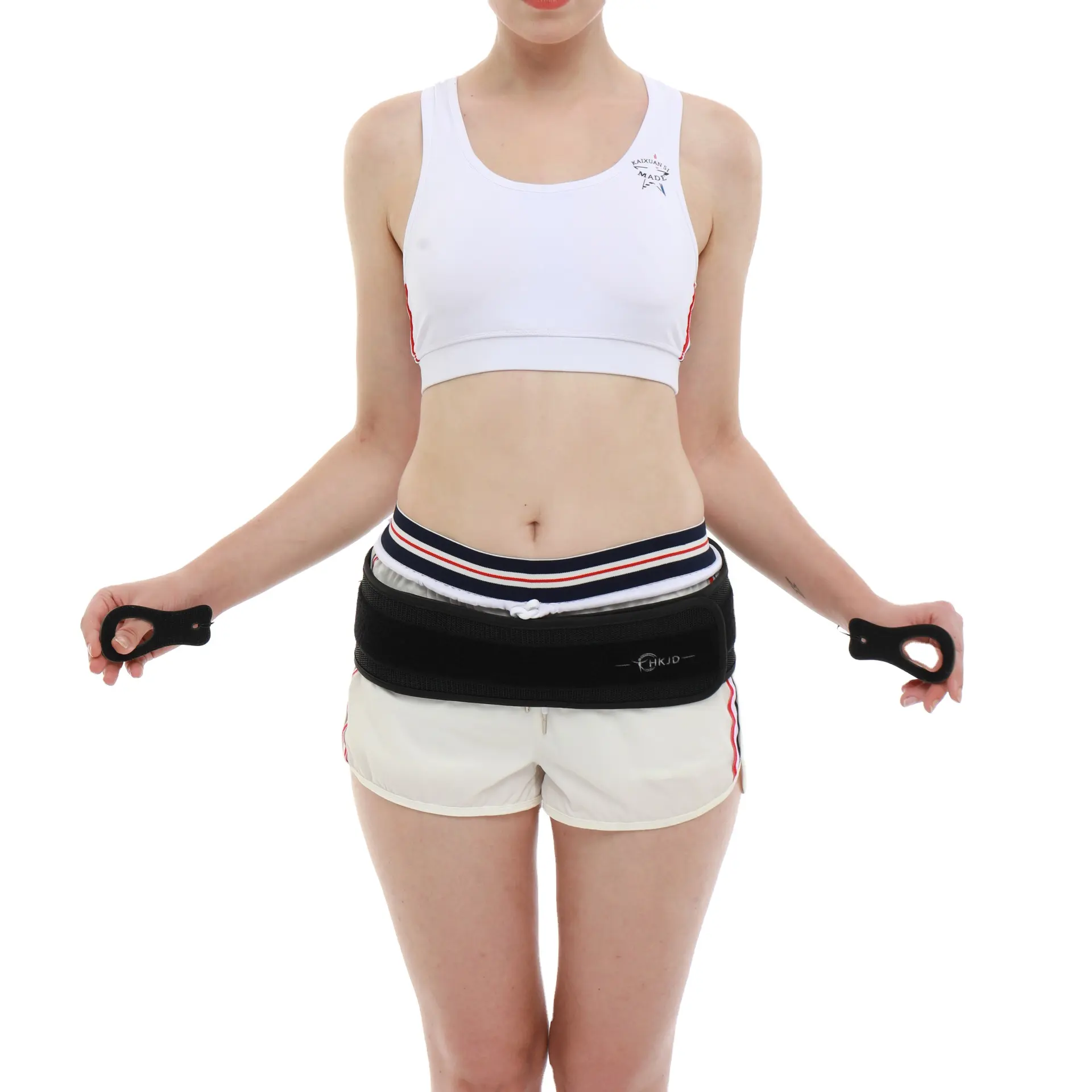 HKJD adjustable pelvic support belt sciatica brace lower lumbar back support hip pelvic traction belt for pain relief