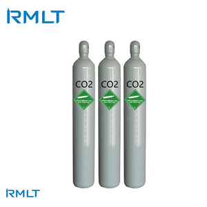 กระบอก CO2เหล็กไร้รอยต่อมาตรฐาน ISO 10L-50L แก๊สคาร์บอนไดออกไซด์เกรดอาหารบริสุทธิ์สูง99.9%-99.9999% อุตสาหกรรม - Product Image 3