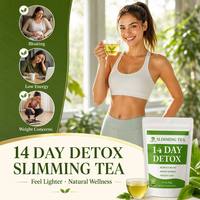 Thé Détox Naturel OEM Marque Blanche 14 Jours pour Adultes, Mélange 100% Végétal, Boisson Quotidienne Saine Faible en Gras en Sachet de Thé