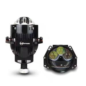 JHS Super potencia 120W 3 pulgadas <span class=keywords><strong>Bi</strong></span> LED proyector lente aluminio Hi Lo Beam faro antiniebla K202 faros LED para coche universal - Product Image 1