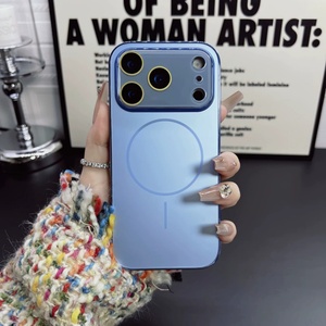ฟิล์มกระจกนิรภัย AG แบบแม่เหล็ก เคสโทรศัพท์แบบด้าน สำหรับ iPhone 17 16 15 Pro Max เคสโทรศัพท์กันกระแทก PC - Product Image 5