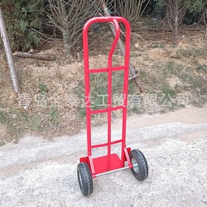 Chariot à main en acier rouge 1310x550x460mm 2 roues industriel durable avec revêtement en poudre, usine de Qingdao - Product Image 2
