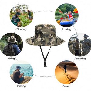 Chapeau Bob Camouflage Uni Nouvelle Collection Personnalisé pour la Pêche et la Randonnée – Protection Solaire Adulte - Product Image 6