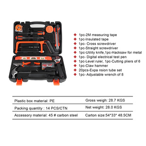 Juego de Herramientas Manuales Portátiles para Reparación de Automóviles y Hogar, Kit de Herramientas Universal Combinado, Personalizable, con Soporte OEM - Product Image 2