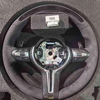 Volant de direction entièrement en Alcantara pour BMW M3 M4 M5 E90 E84 E53 E60 E70 E85 E86 E89 F10 F18 F30 F35 F20 F80